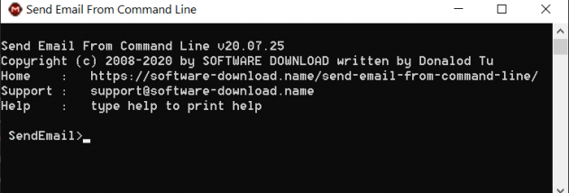 Send Email From Command Line screenshot