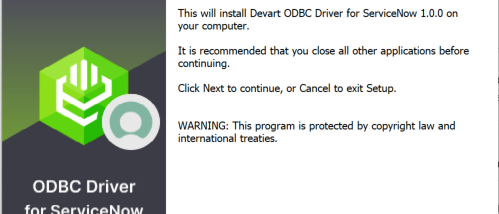 ServiceNow ODBC Driver by Devart screenshot