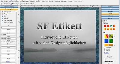 SF Etikett screenshot