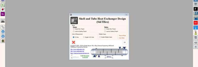 Shell and Tube Heat Exchanger Design screenshot