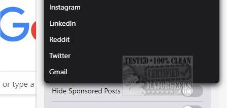 SocialFocus: Hide Distractions for Chrome screenshot