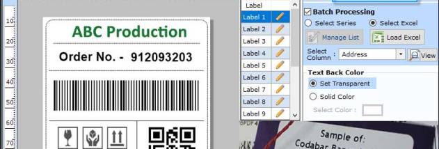 Software Barcode Label screenshot