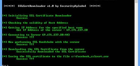 SSL Certificate Downloader screenshot