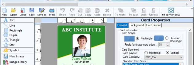 Student ID Badges Software screenshot