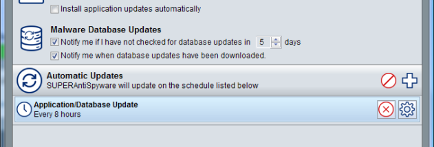 SUPERAntiSpyware Database Definitions Update screenshot