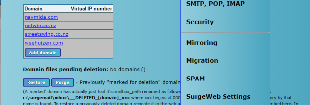 SurgeMail Mail Server screenshot