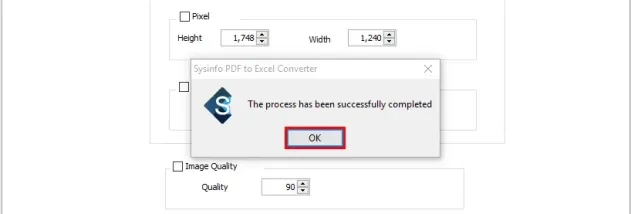 SysInfo PDF to Excel Converter screenshot