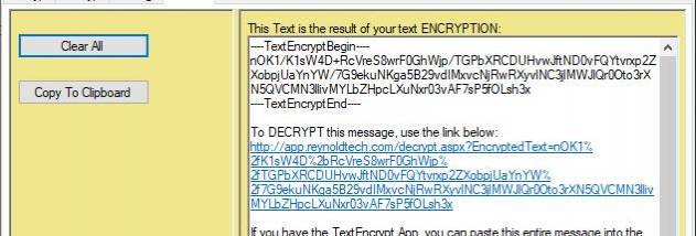 TextEncrypt screenshot