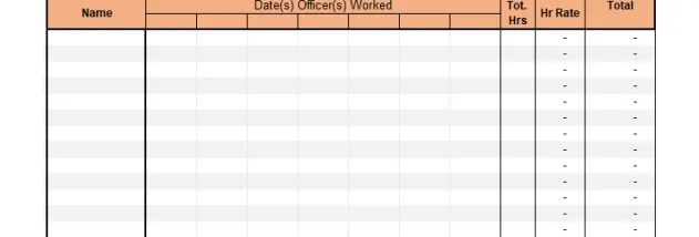 Timesheet Invoice Template screenshot