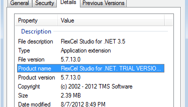 TMS Flexcel Studio for .NET screenshot