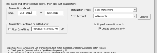 Transaction Copier for QBooks screenshot