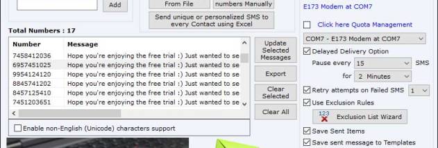 USB Modem Bulk SMS Software screenshot