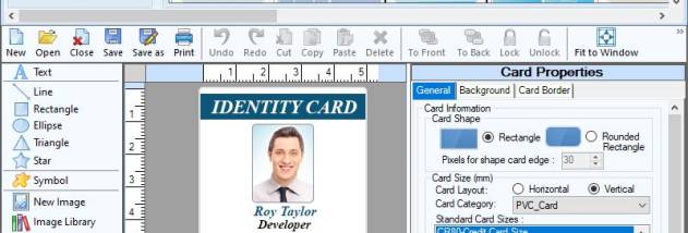 Validation Card Designing Software screenshot