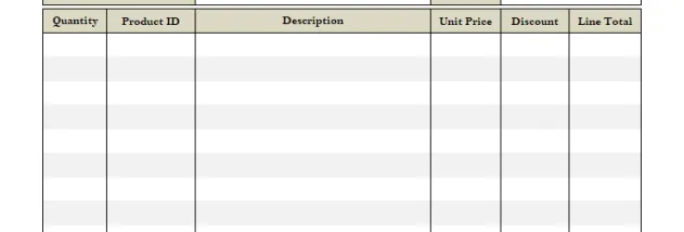 VAT Service Invoice Form screenshot