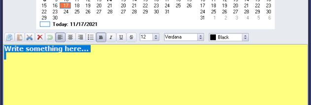 VOVSOFT - Desktop Diary screenshot