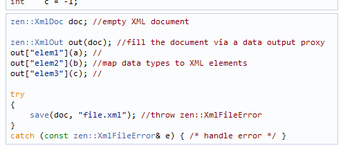 zenXML screenshot