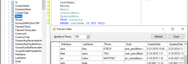 Zoho Inventory SSIS Components by Devart screenshot