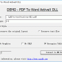 Windows 10 - AzSDK PDF To Word ActiveX DLL 2.00 screenshot