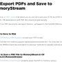 Windows 10 - C# Export PDFs and Save to MemoryStream 2022.4.5455 screenshot