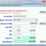 Windows 10 - Canadian Sales Tax Calculator 4.4 screenshot