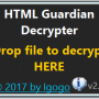 Windows 10 - HTML Guardian Decrypter 4.0 screenshot