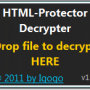 Windows 10 - HTML-Protector Decrypter 1.3 screenshot