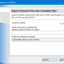 Windows 10 - Import Contacts from Auto-Complete Files 4.21 screenshot