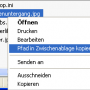 Windows 10 - Pfad in Zwischenablage kopieren 1.2.3.0 screenshot