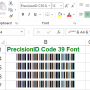 Windows 10 - PrecisionID Code 39 Fonts 2018 screenshot