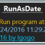 Windows 10 - RunAsDate 1.8 screenshot