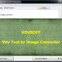 Windows 10 - Vov Text to Image Converter 1.2 screenshot