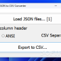 VOVSOFT - JSON to CSV Converter